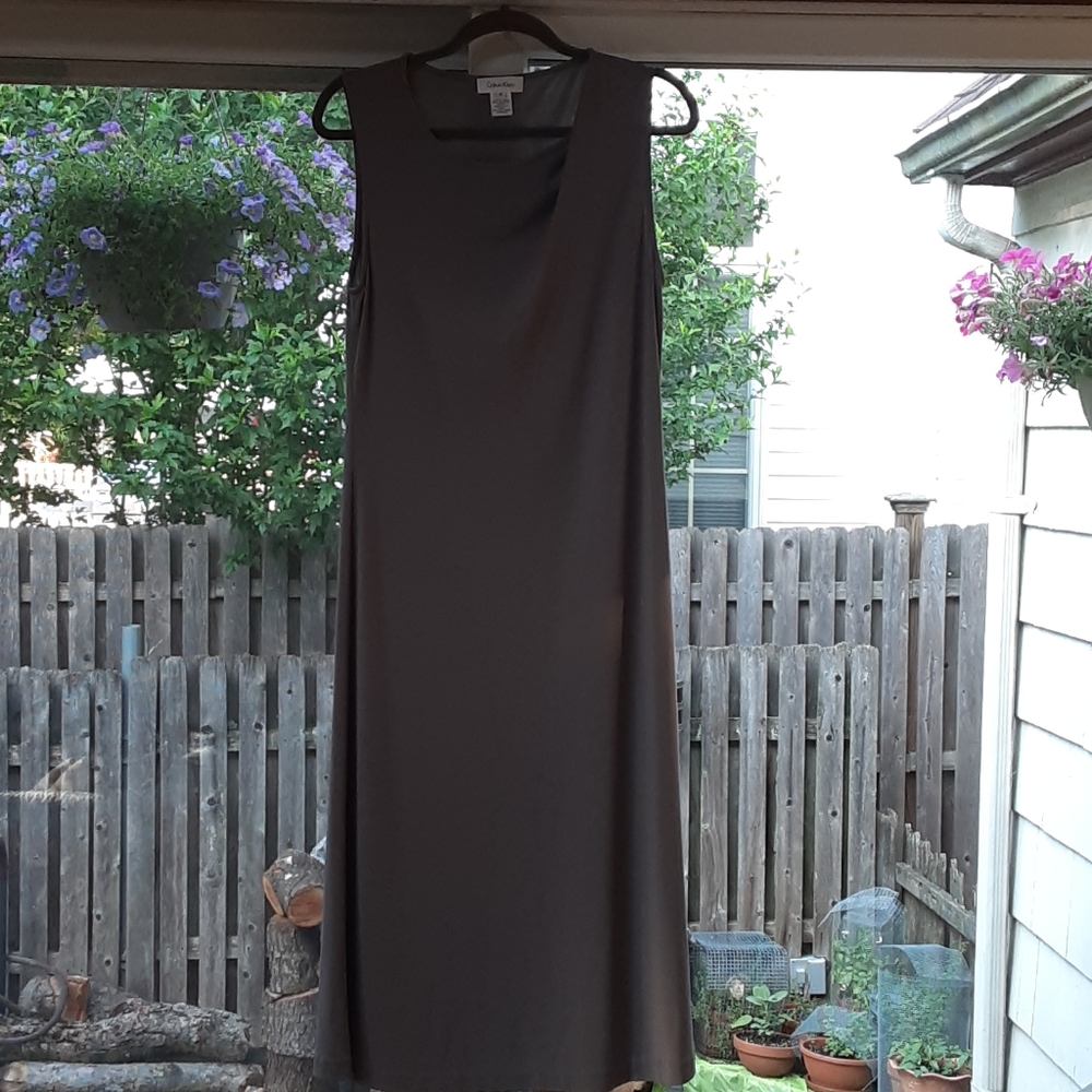 Calvin Klein Sleeveless gray dress